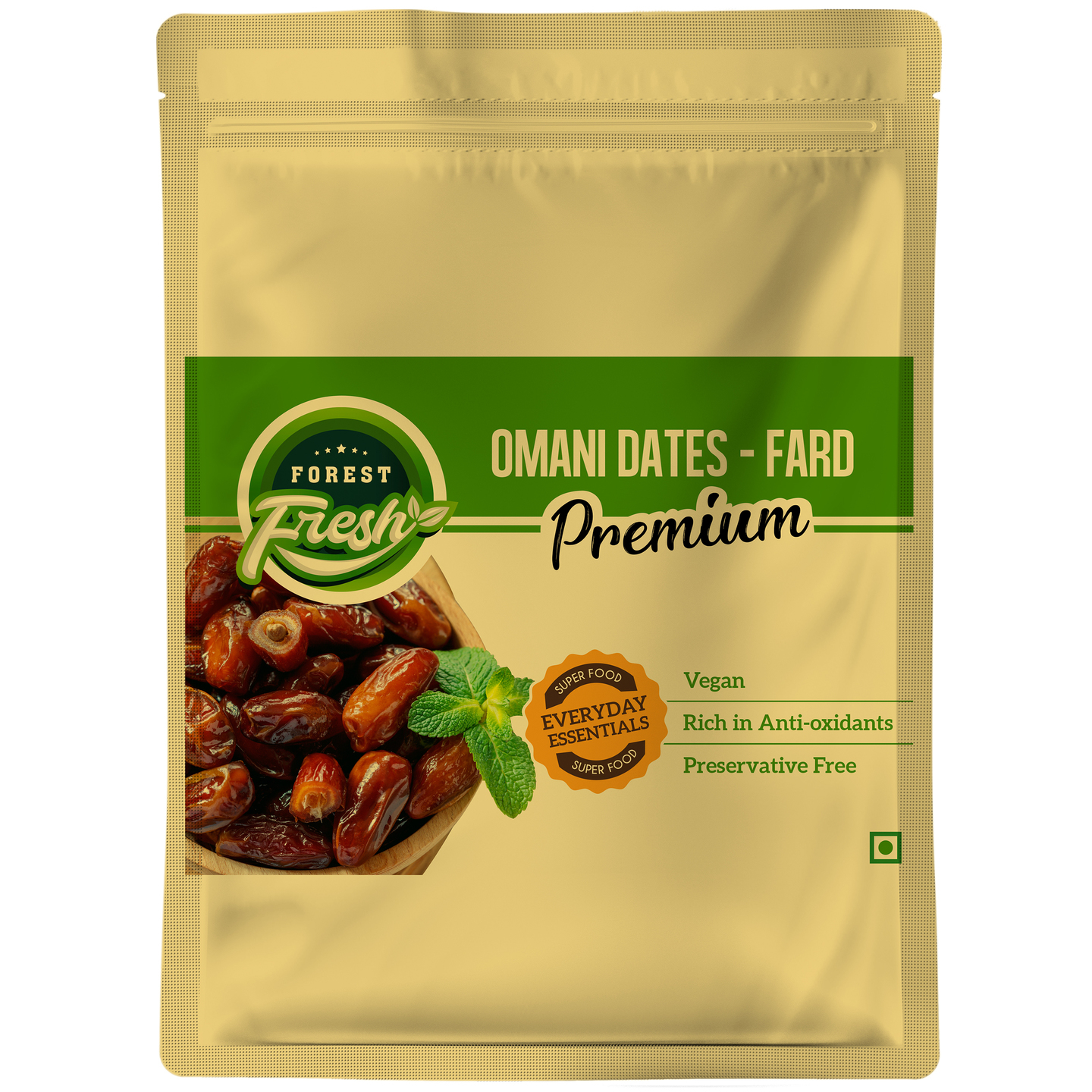 Forest Fresh 100 Natural - Premium Omani Dates Khajur - Fard - 250gm - Everyday Essential Superfood