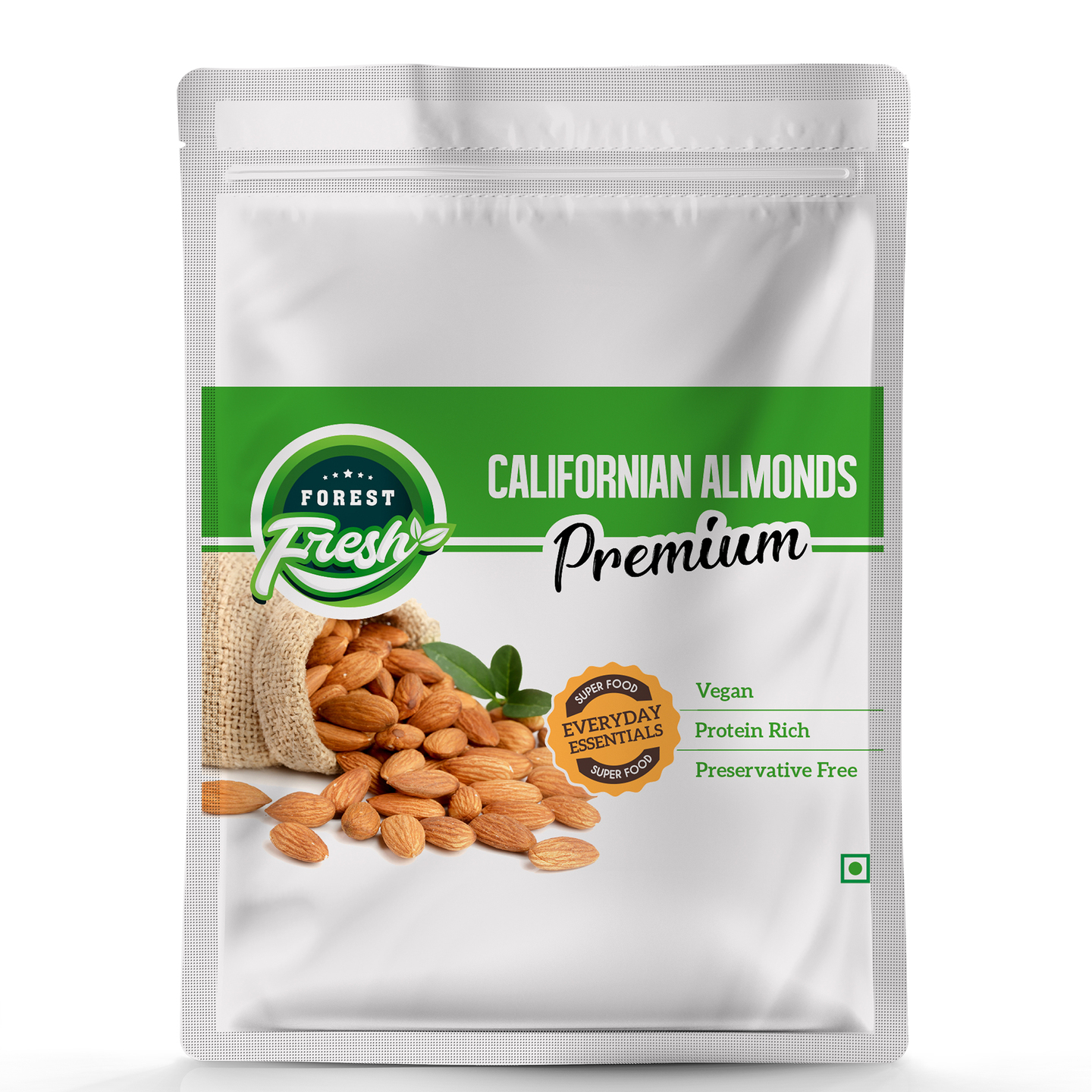 Forest Fresh 100 Natural - Premium California Almonds - Everyday Essential Superfood, 400g