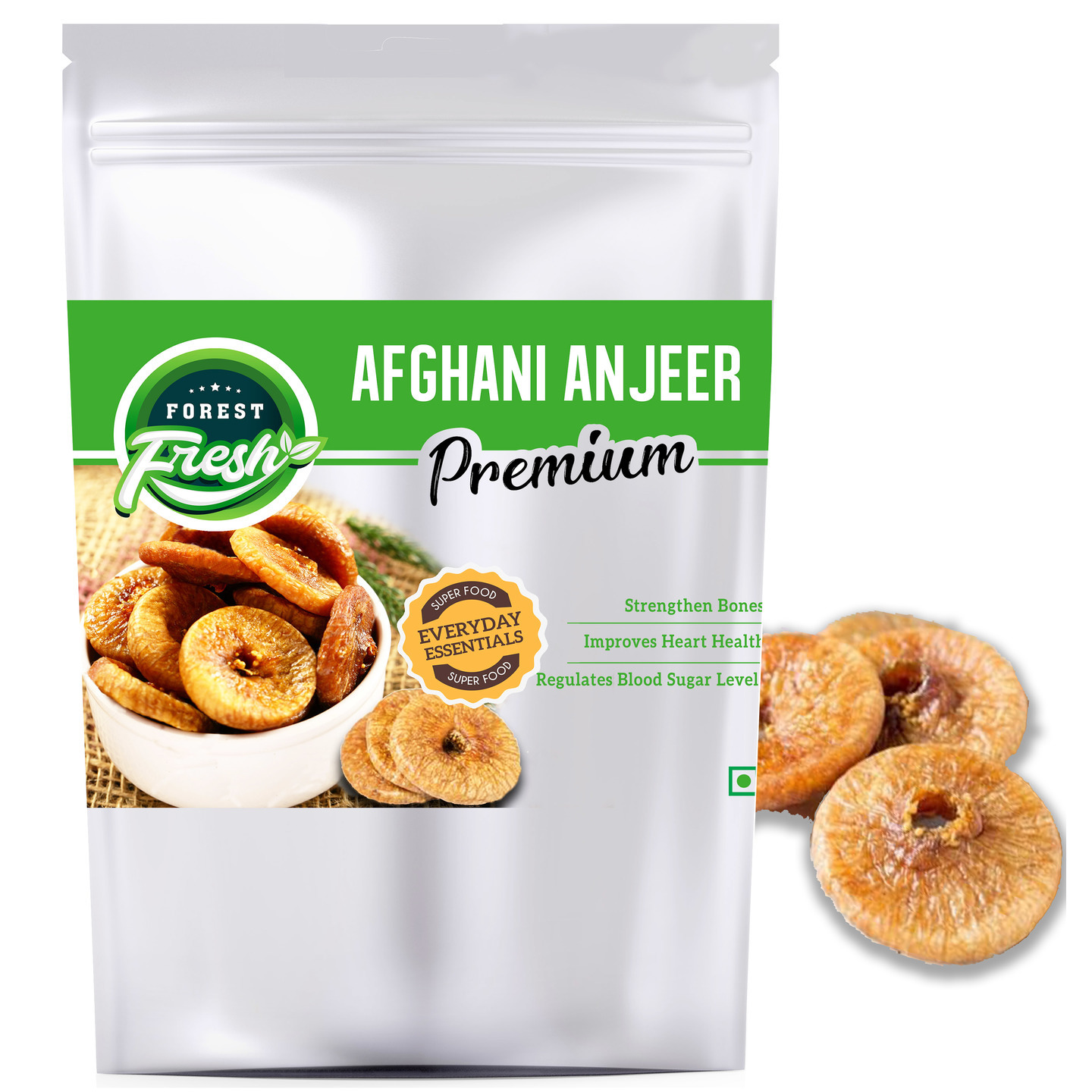Forest Fresh Premium Afghani Anjeer (Dried Figs) - 900g - Everyday Essential Superfood - Dry Fruits & Nuts