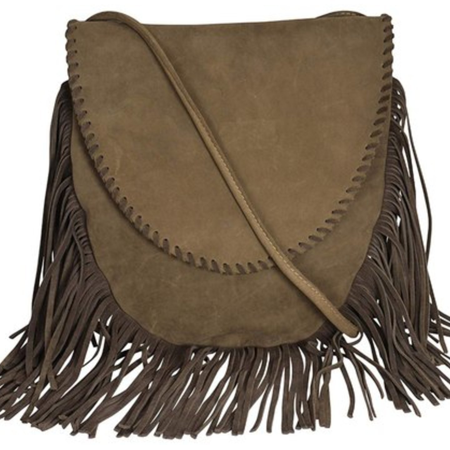 Leather Fringe Bag