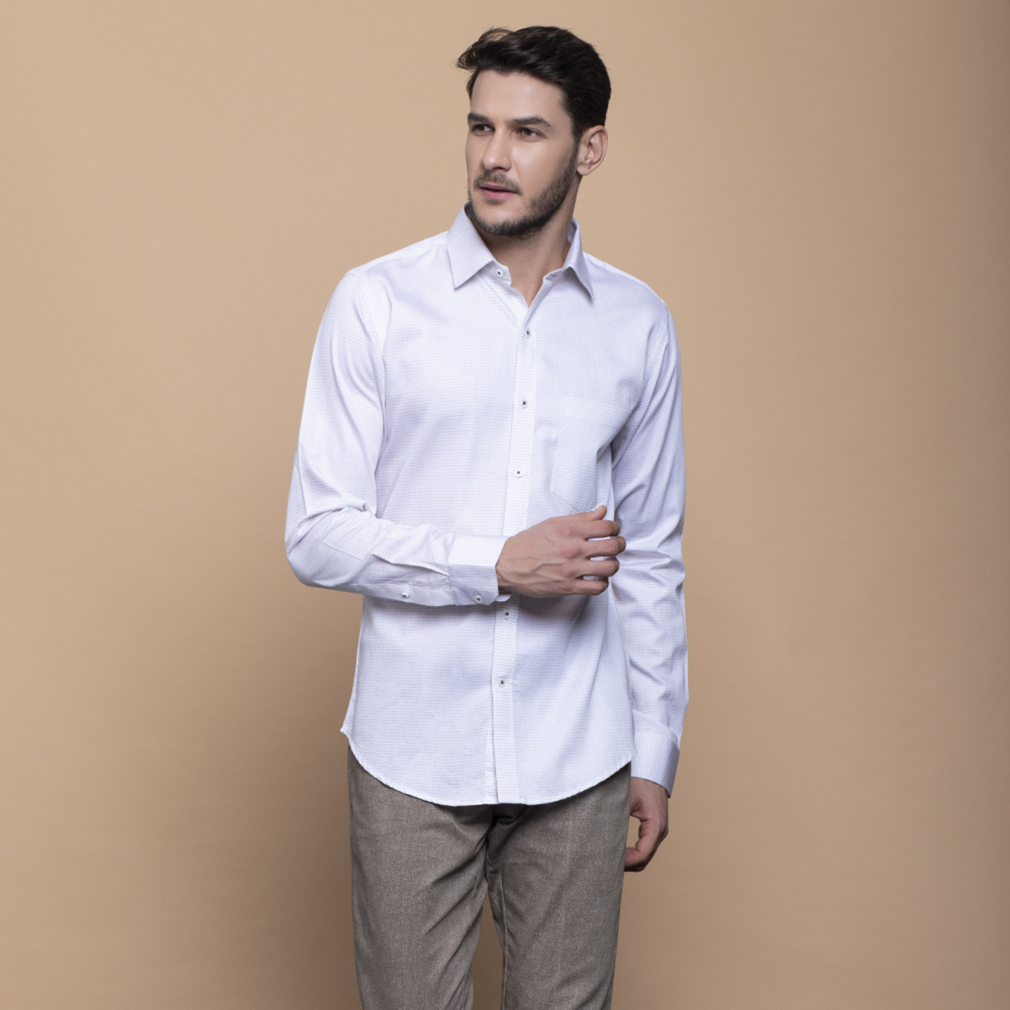 Running Stitch Pattern Shirt