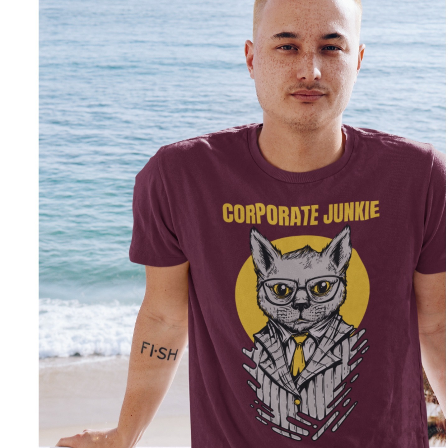Corporate Junkie Printed Tshirt