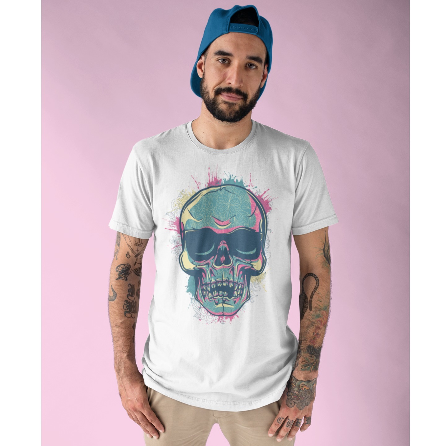 Skull Abstract Printed Tshirt