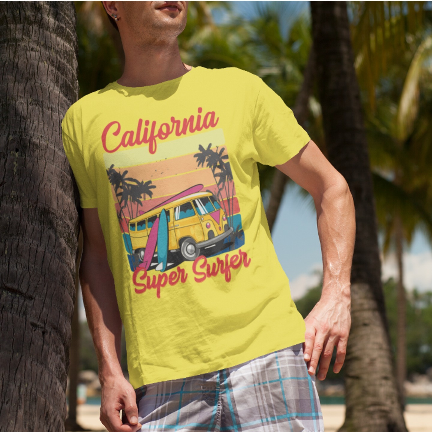 California Super Surfer Printed Tshirts