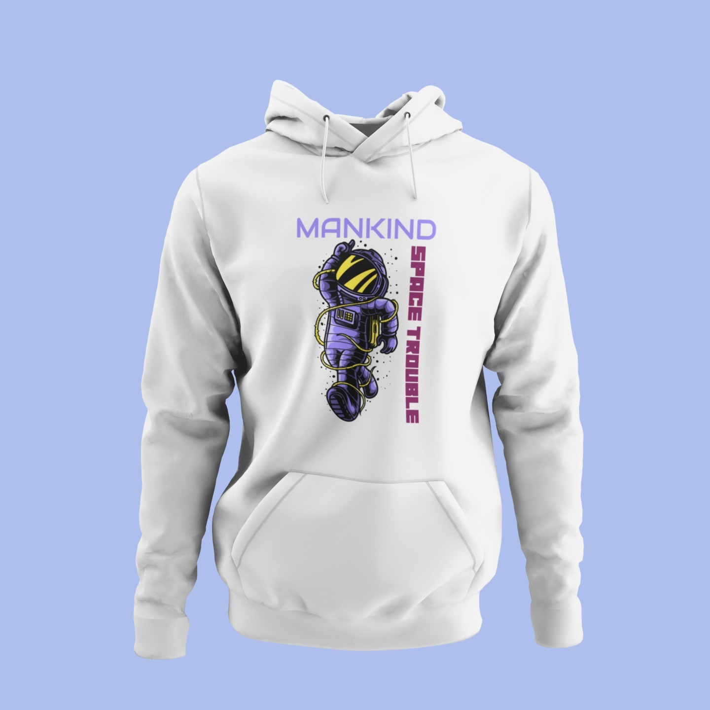 Mankind Space Trouble Printed Hoodie