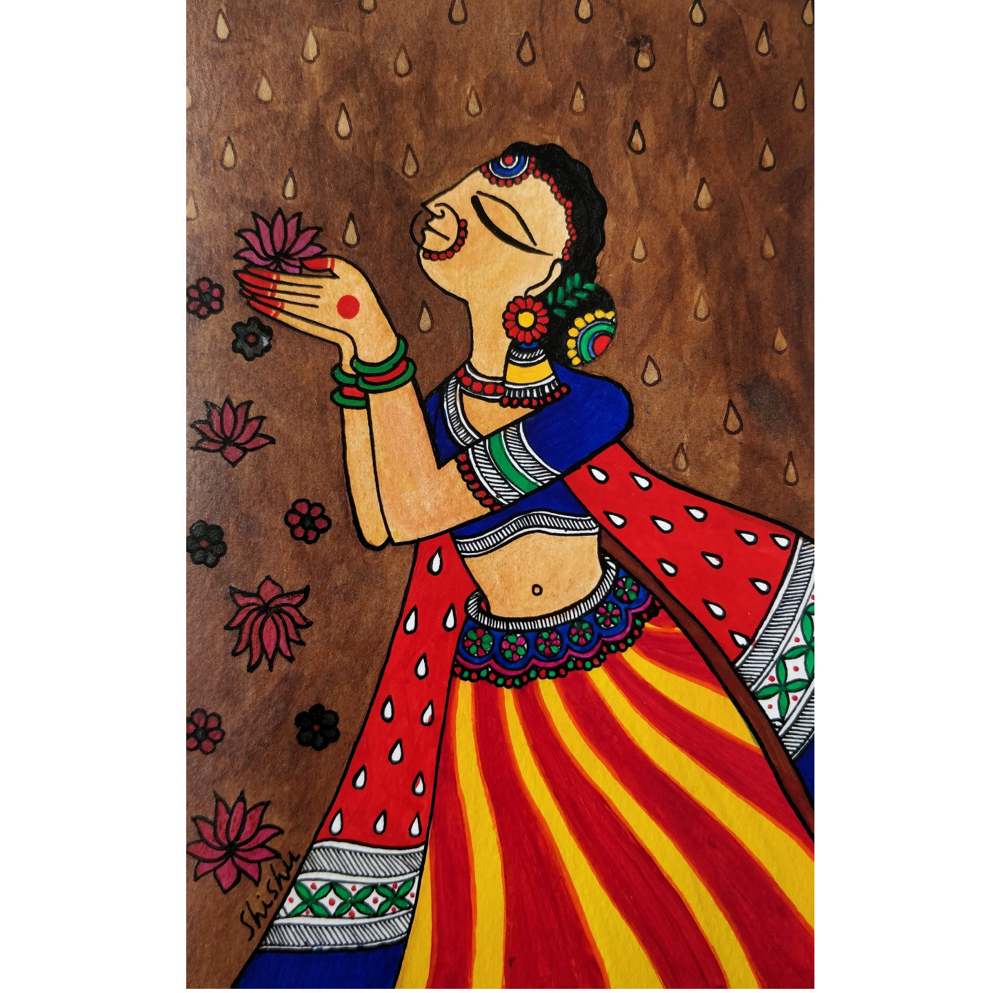 Grace 1 - Madhubani Painting on Paper