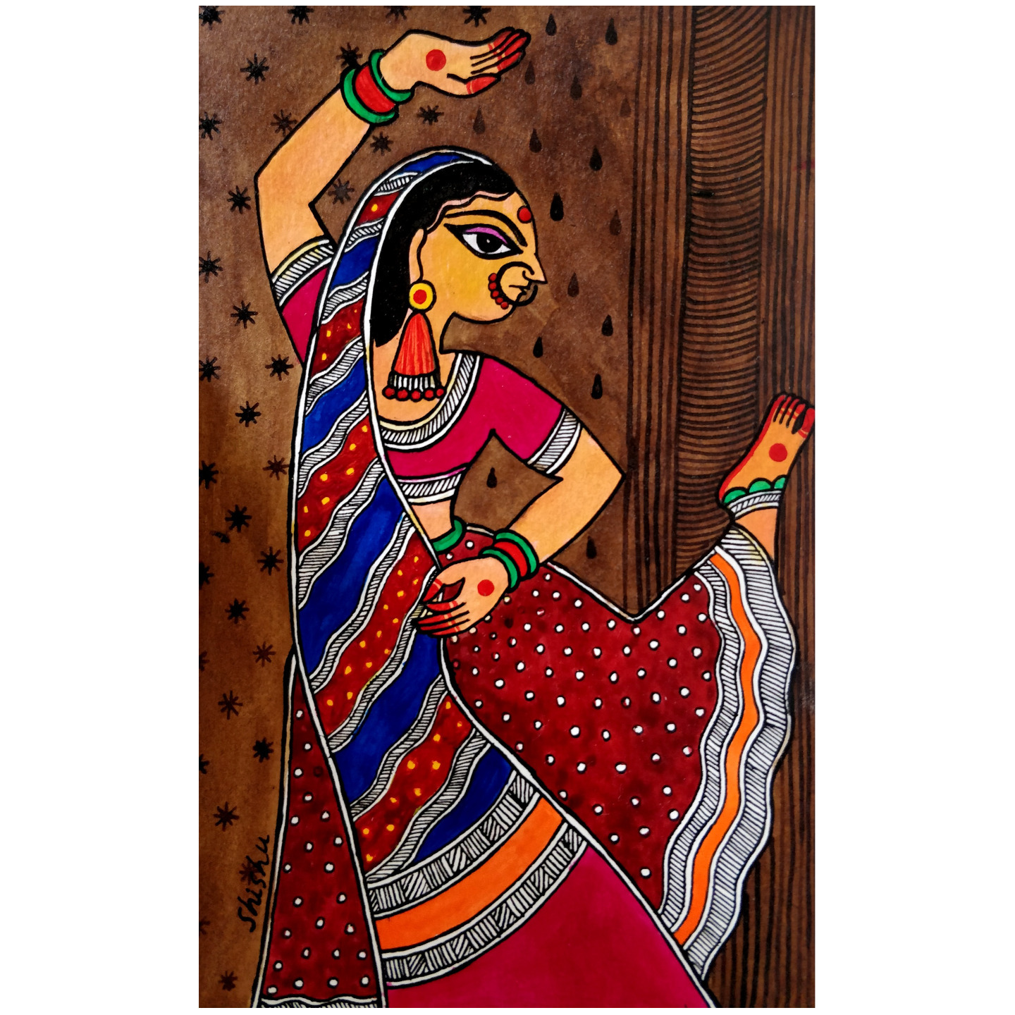 Grace 3 - Madhubani Painting on Paper