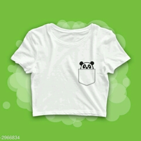 PANDA CROP T-SHIRT