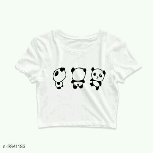 PANDA CROP T-SHIRT