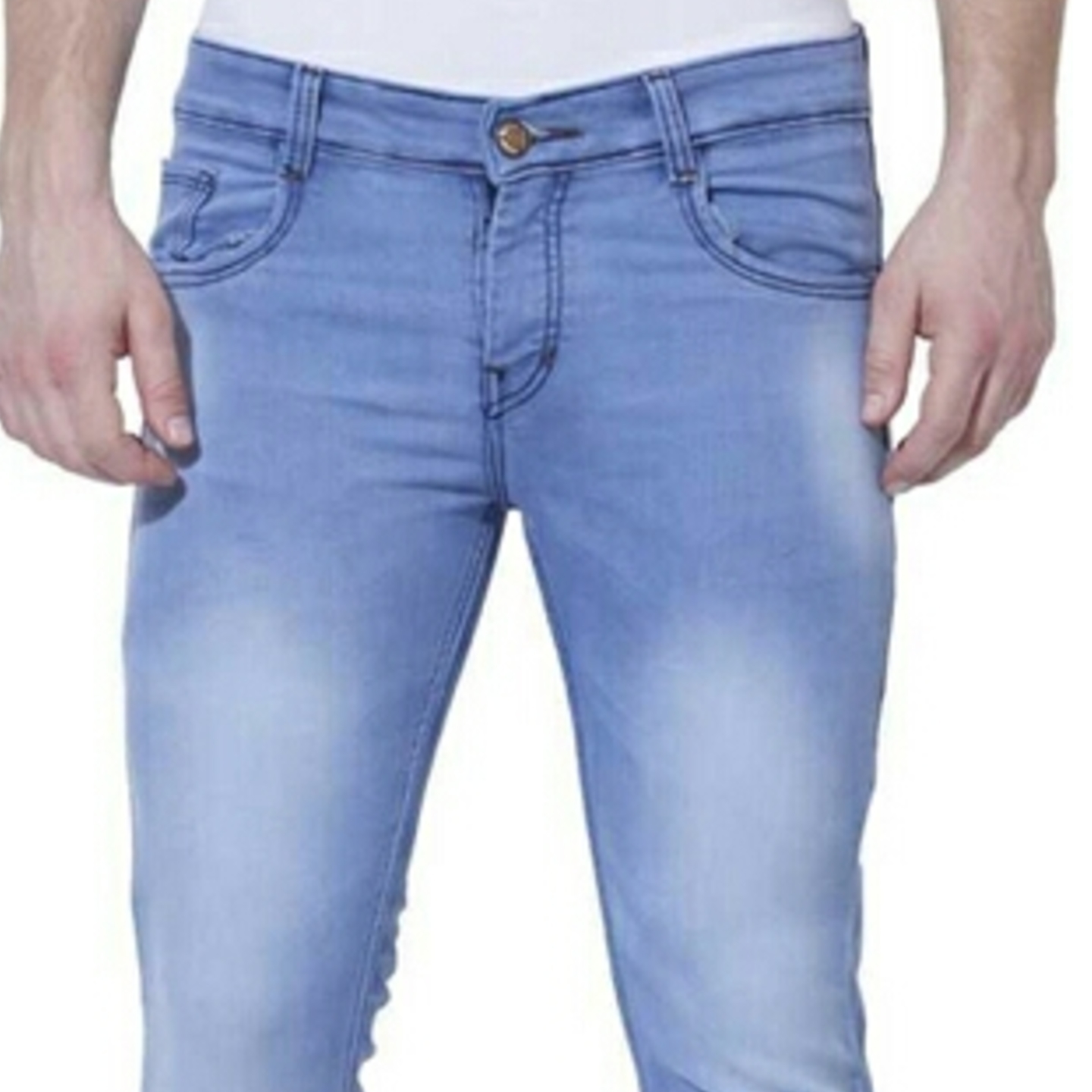 Cotton Blend Rugged Jeans