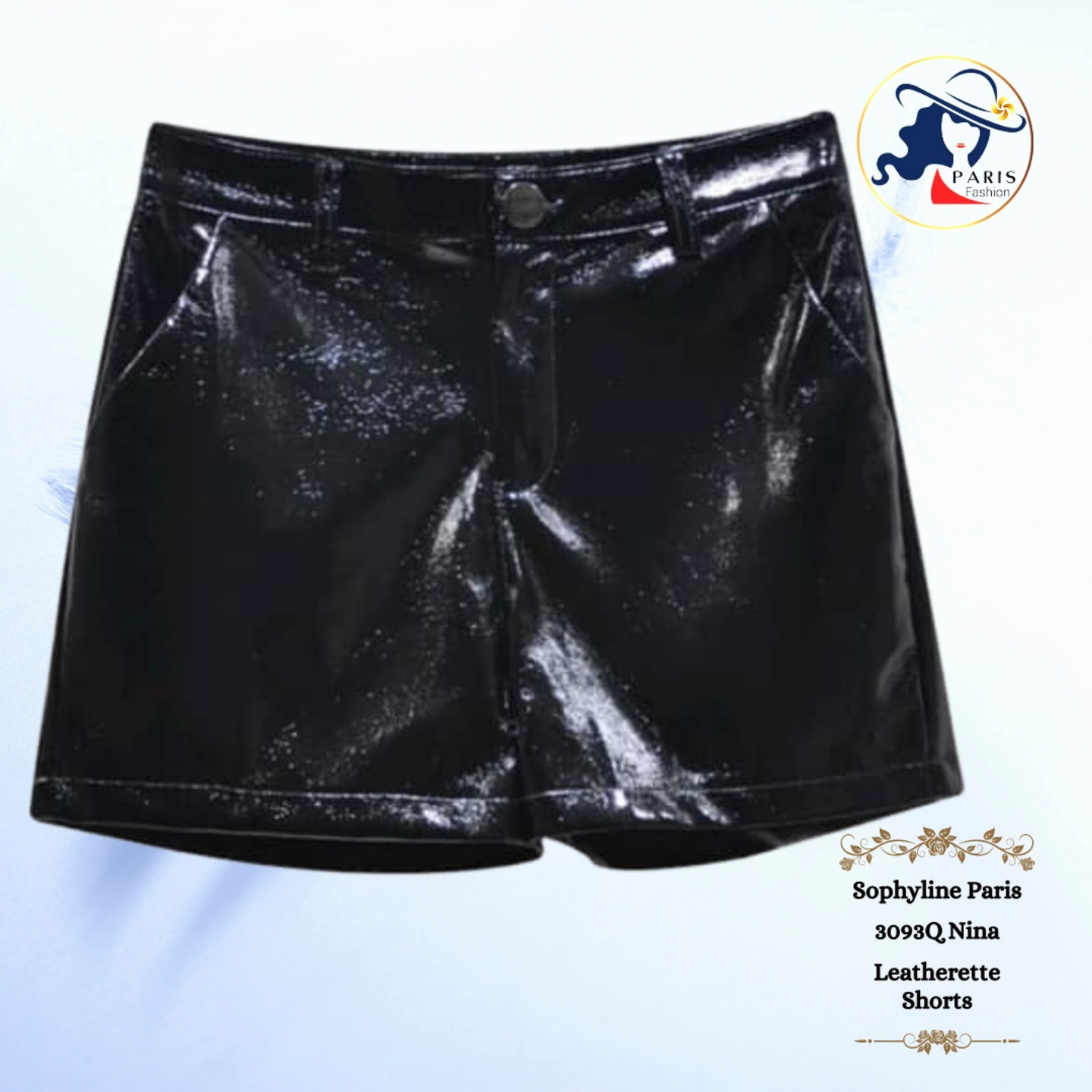 Sophyline Paris  3093Q Nina  Leatherette Shorts