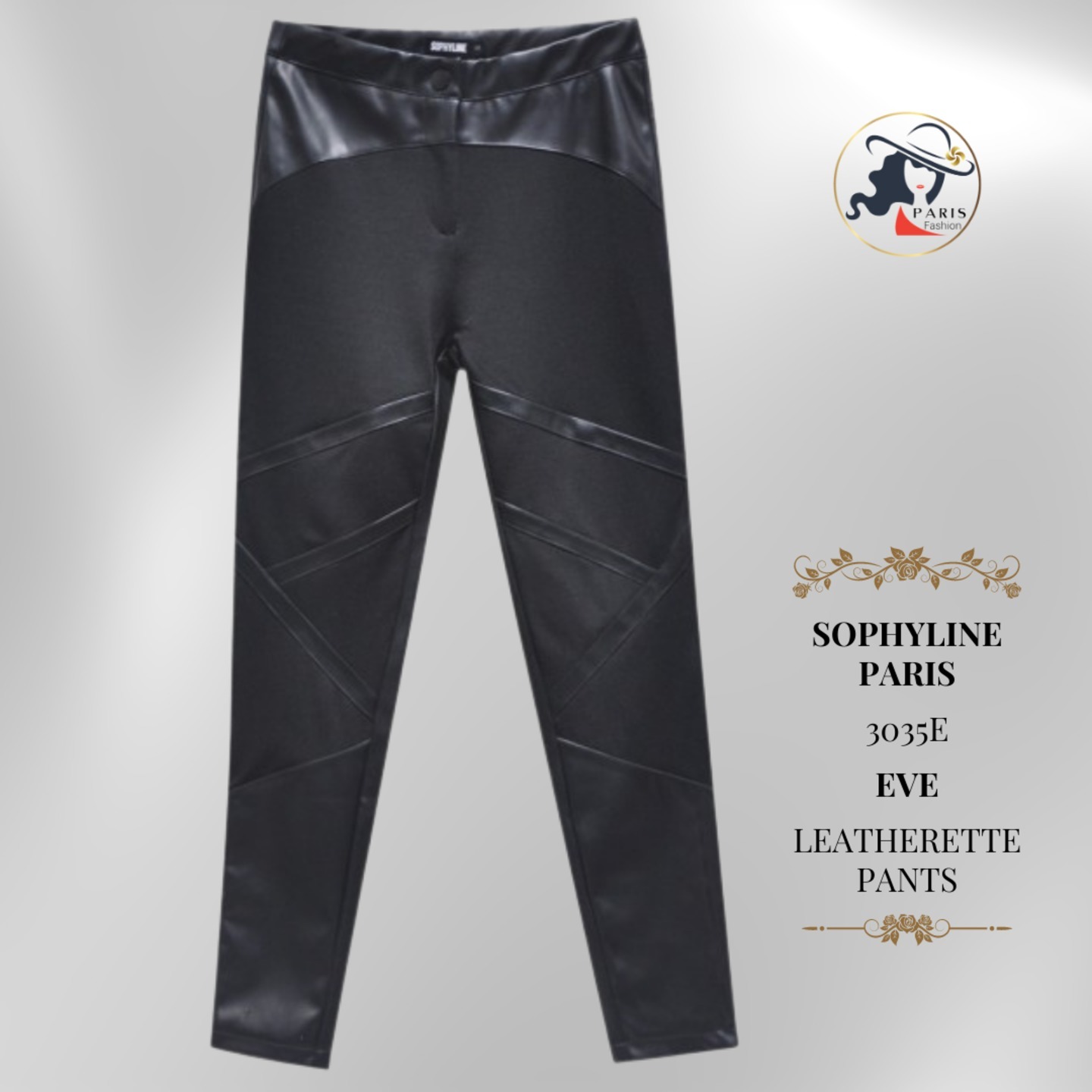 SOPHYLINE PARIS  3035E  EVE  LEATHERETTE PANTS