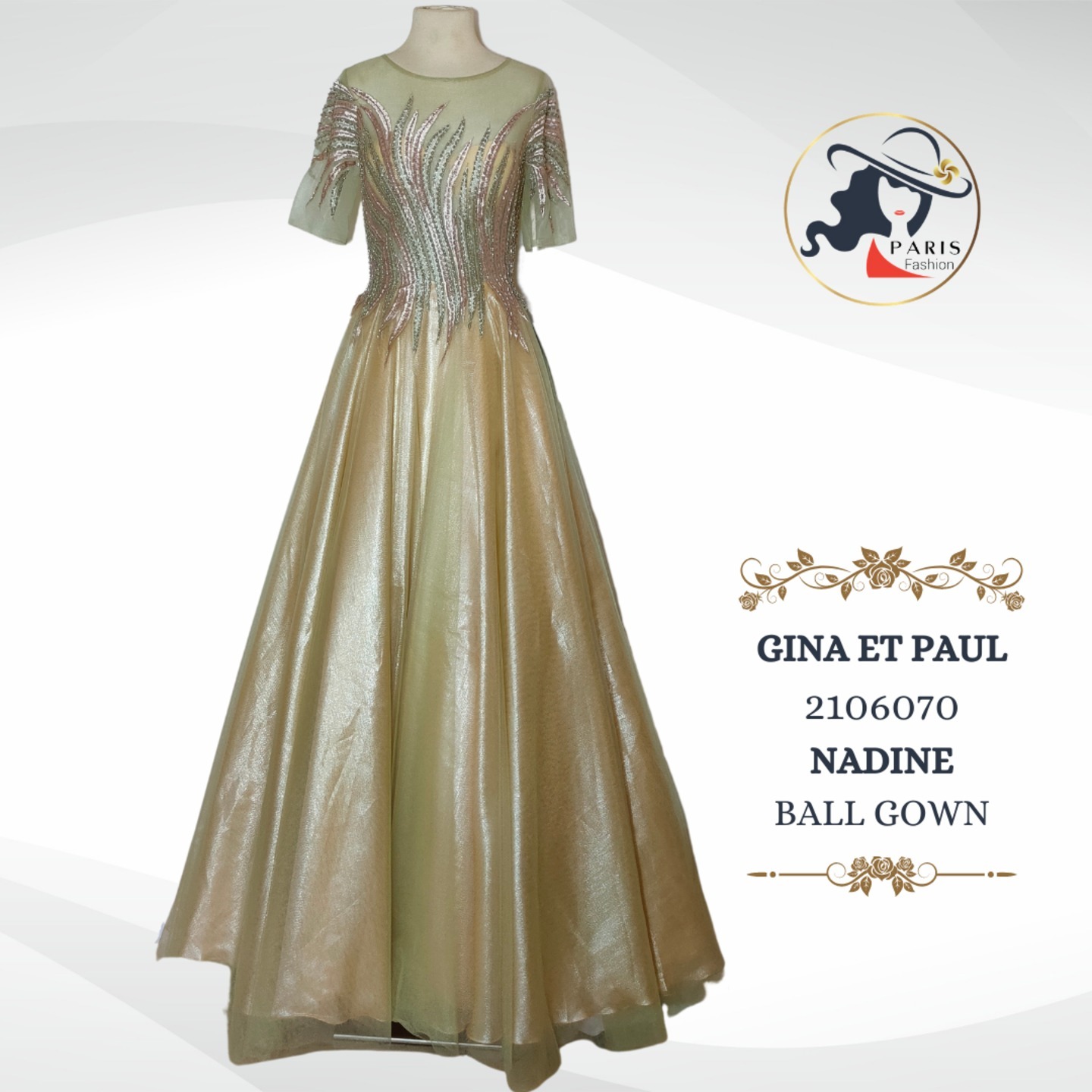 GINA ET PAUL 216070 NADINE SHIMMERY BALL GOWN