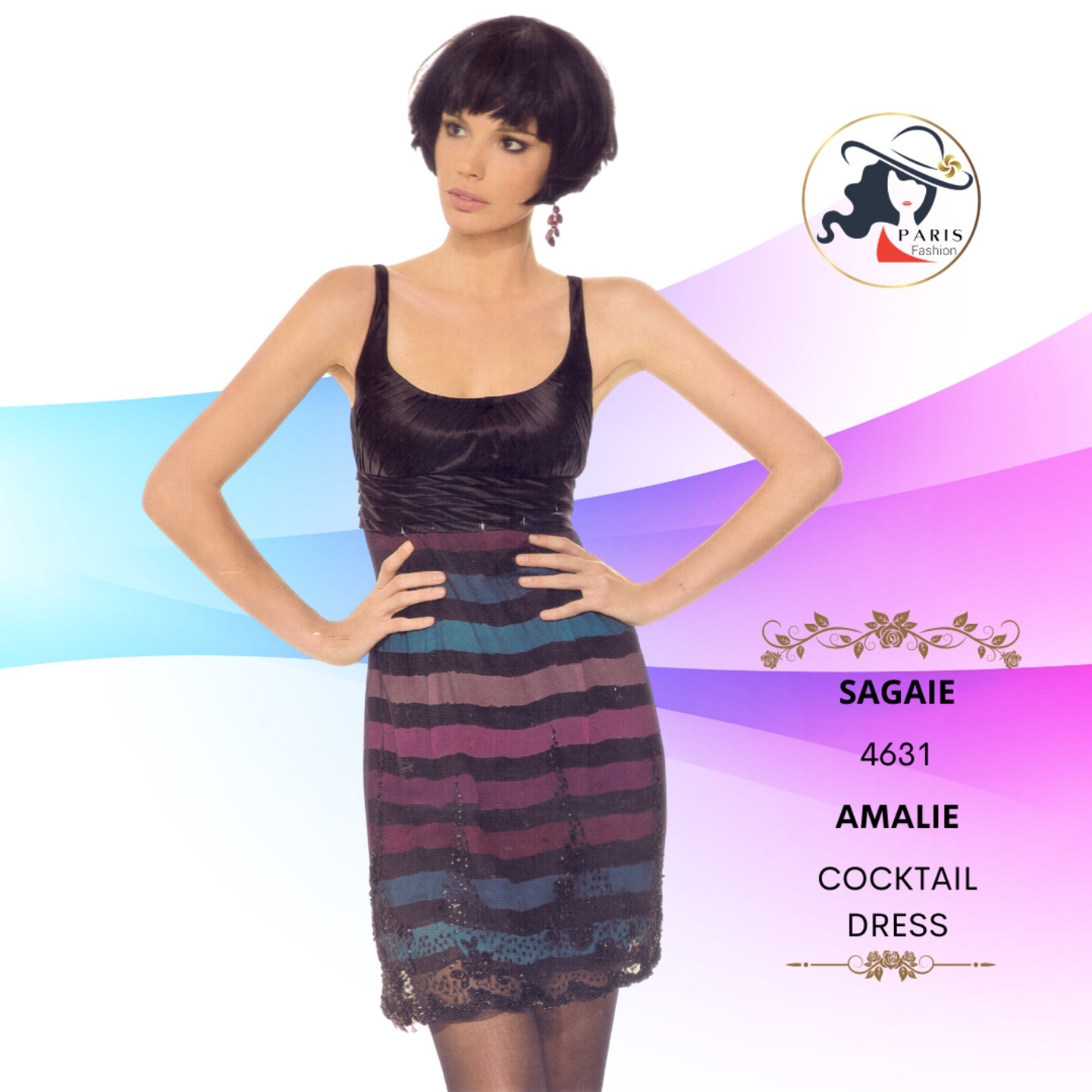 SAGAIE  4631  AMALIE  COCKTAIL DRESS