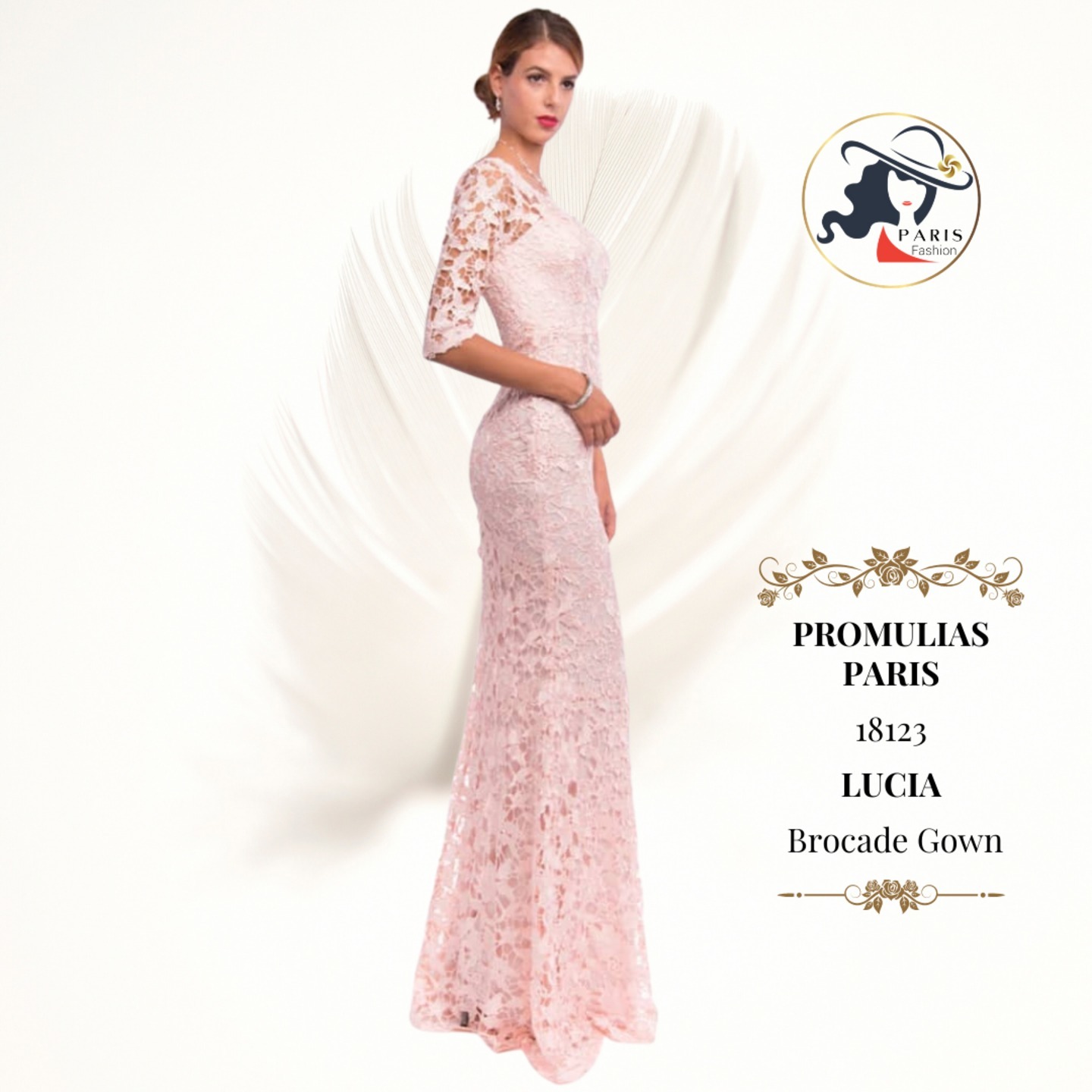 PROMULIAS PARIS  18123  LUCIA   Brocade Gown