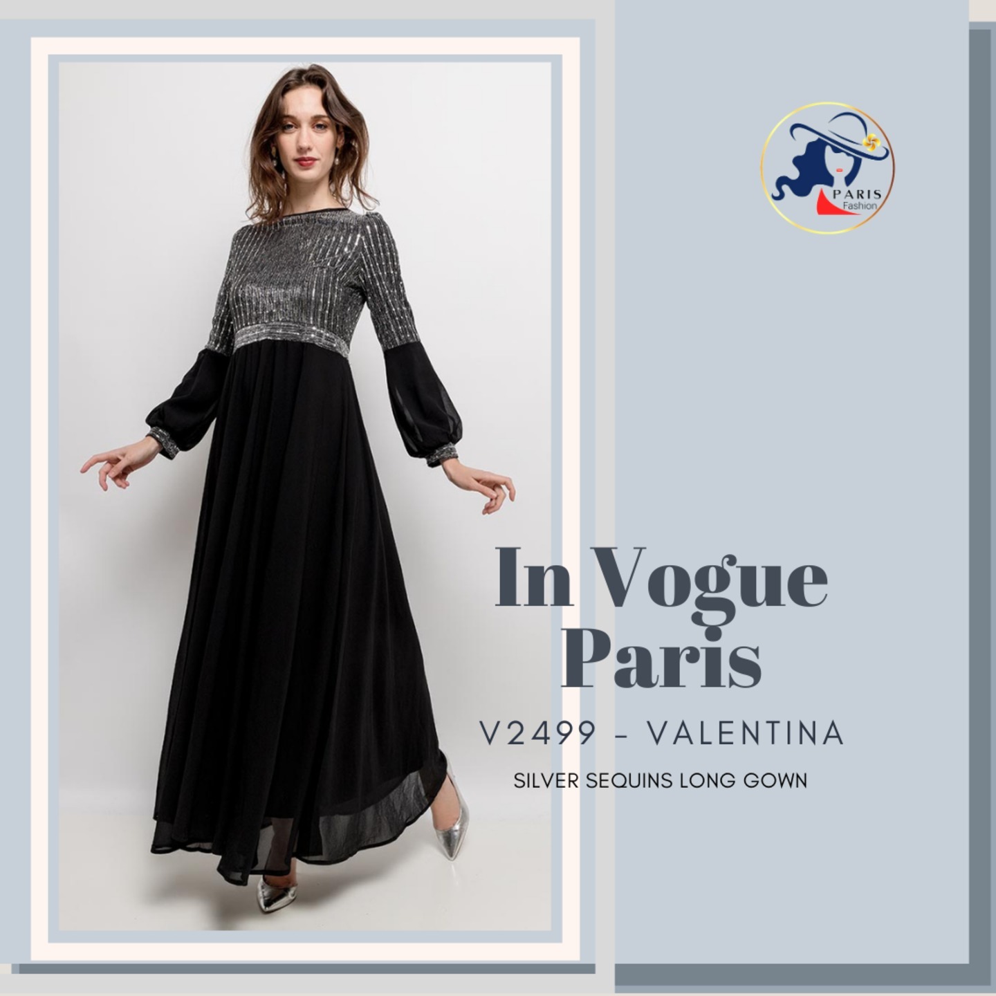 IN VOGUE PARIS V2499 VALENTINA Long Gown