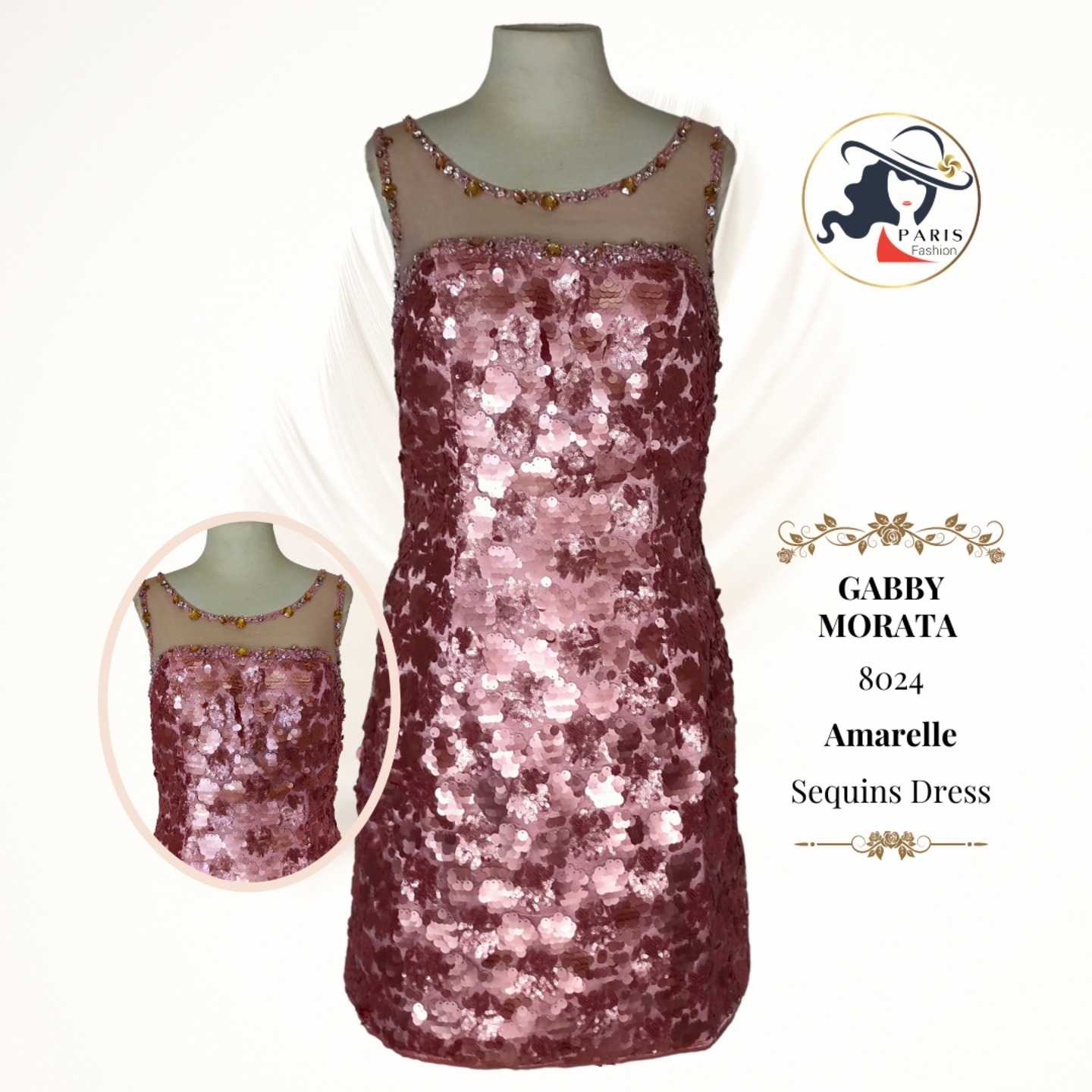 GABBY MORATA   8024   Amarelle   Sequins Dress