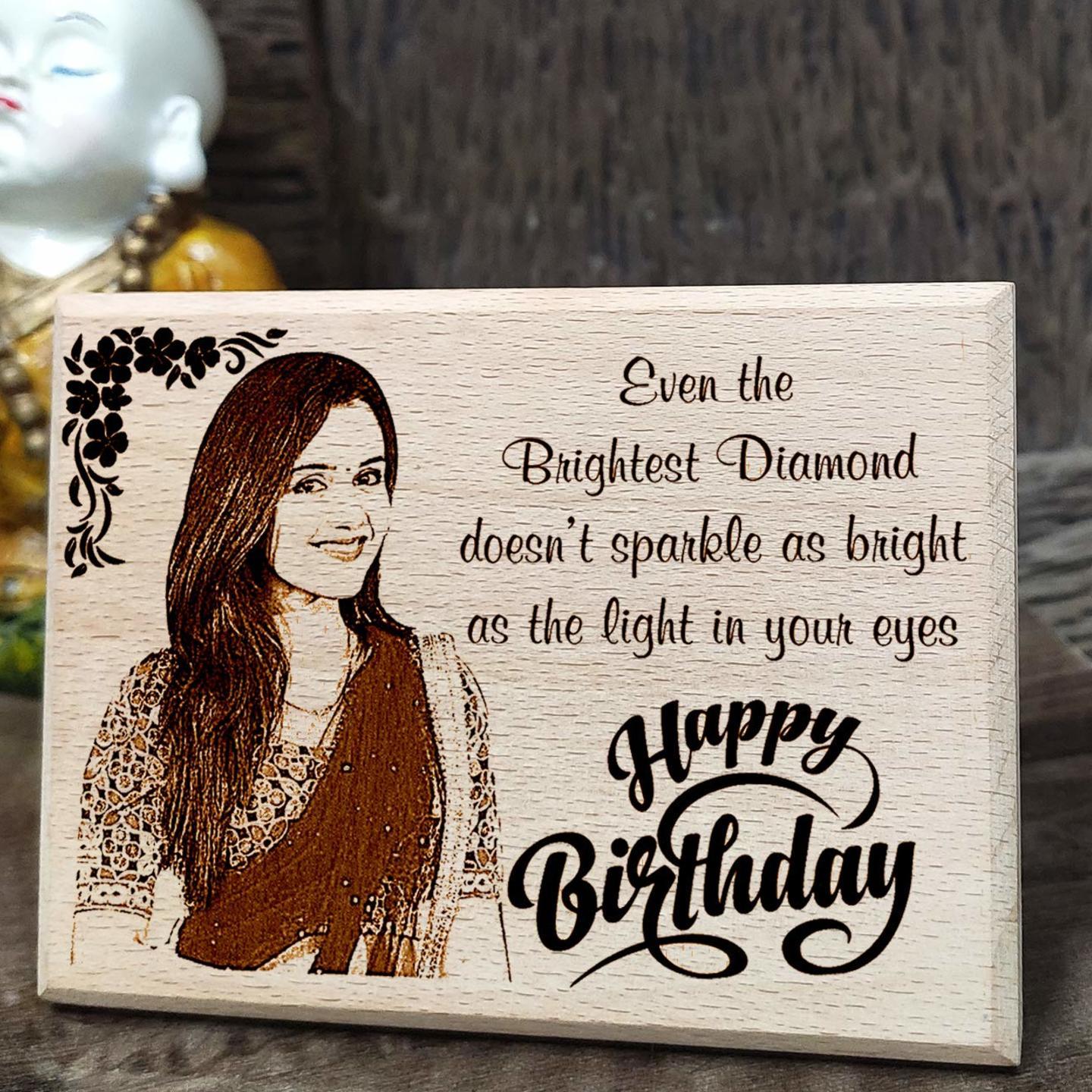 Wooden engraving without warnish