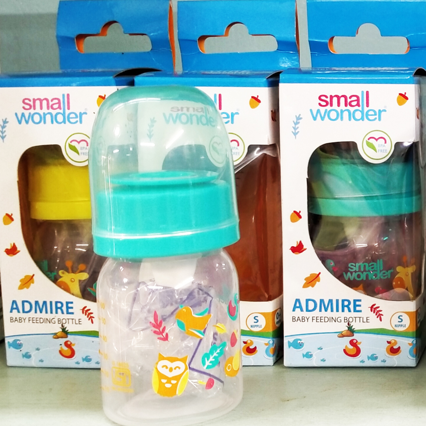 Small Wonder Feeding Bottle 60ml Admire Green