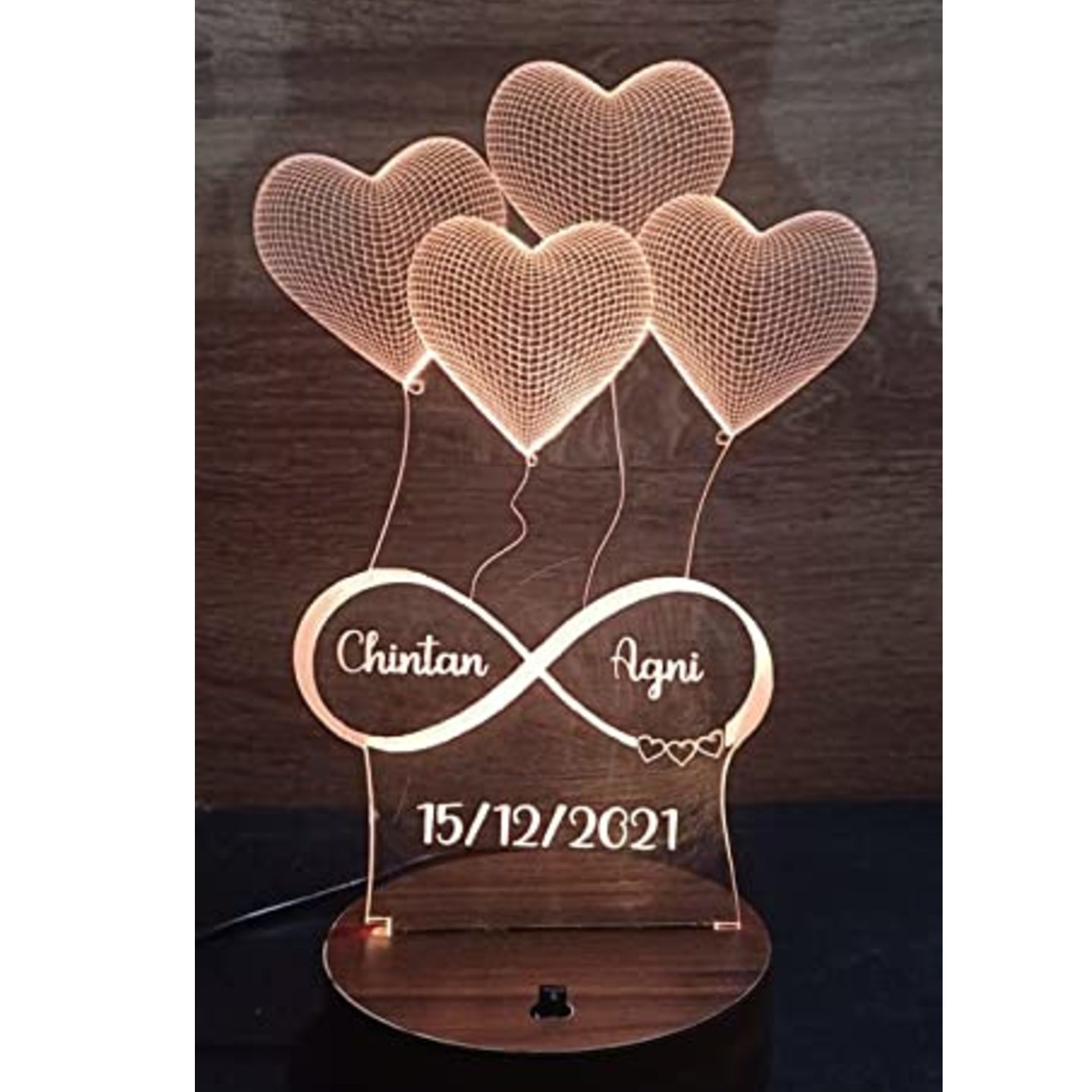 Led table top frame