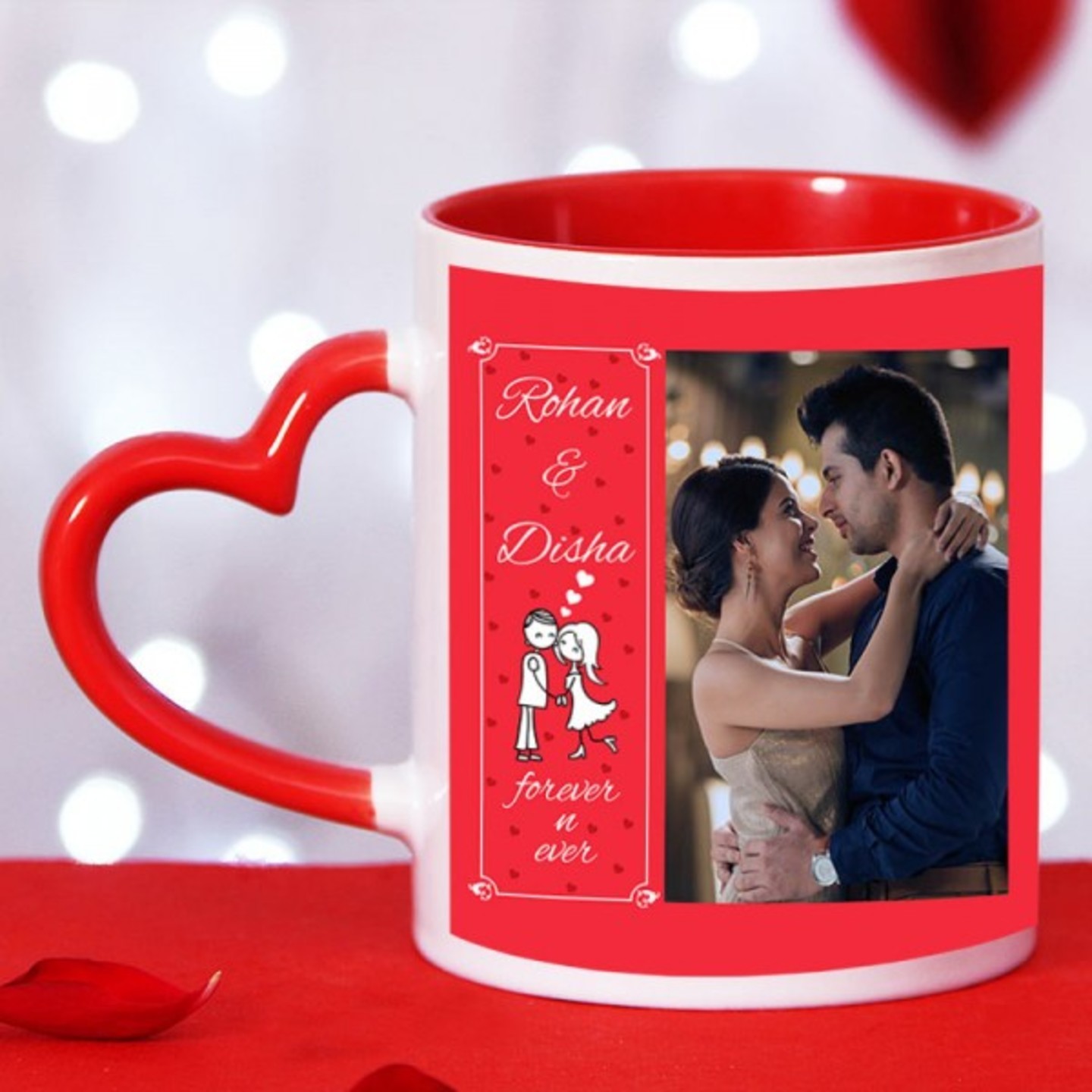 Heart handle mug