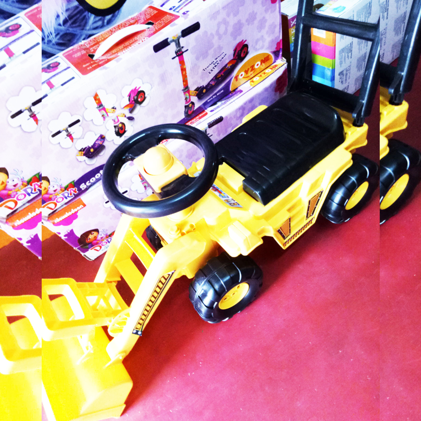 Bulldozer Rider Car 