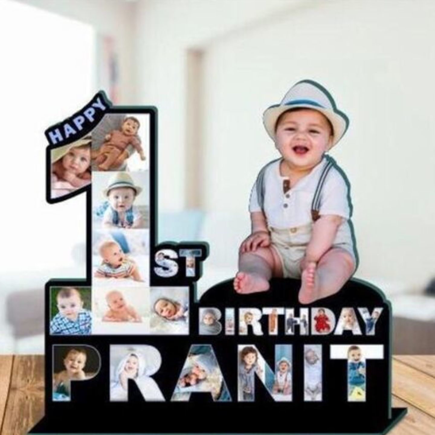 Happy birthday cutout frame