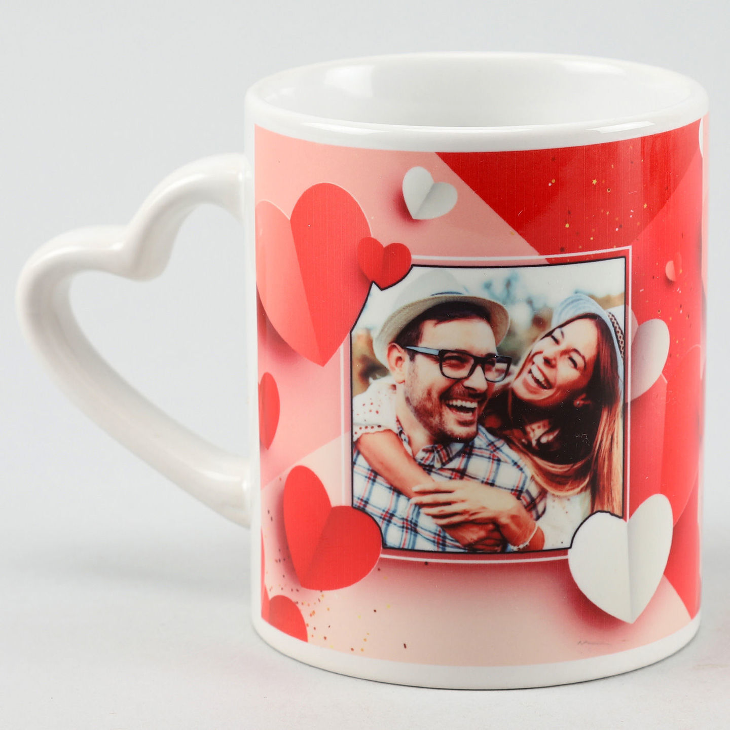 Heart handle mug
