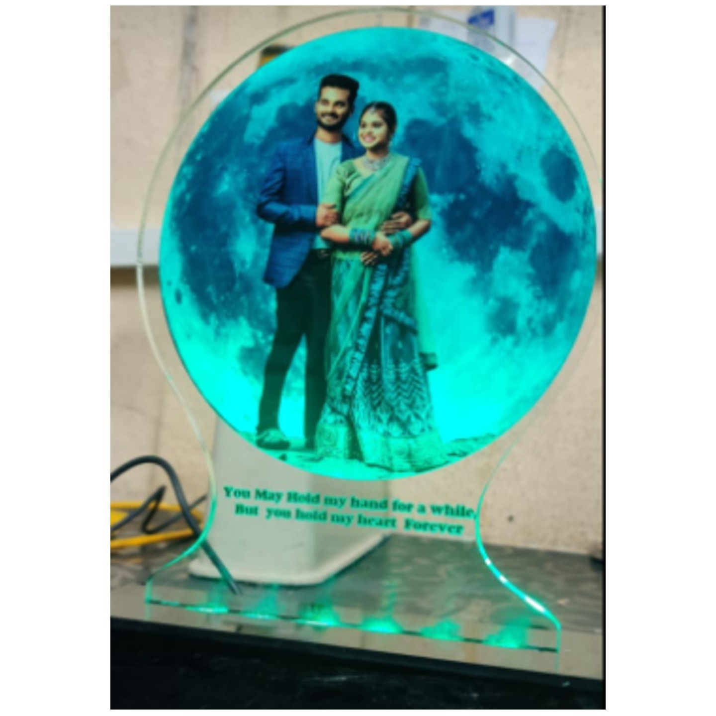 Acrylic lighting frame  photo table top