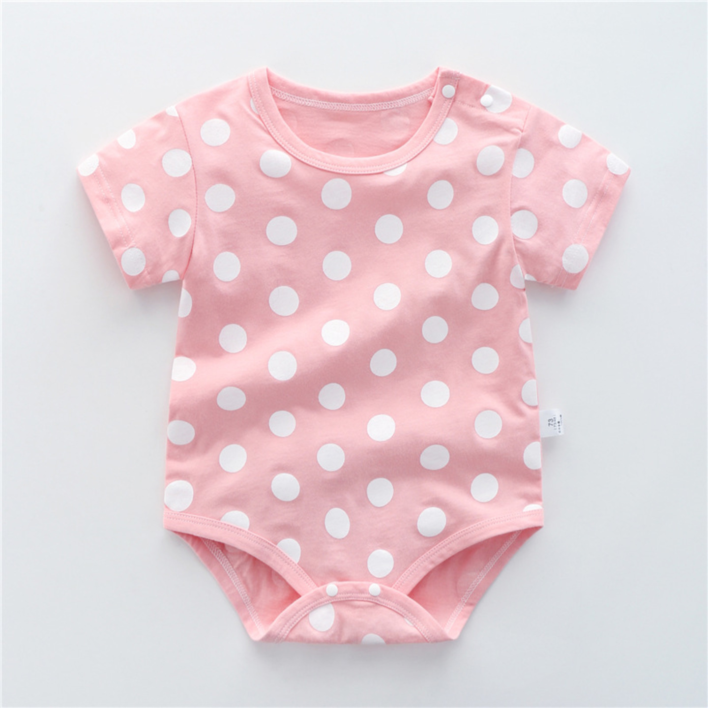 KidsNation Pink Polka Dots Romper 