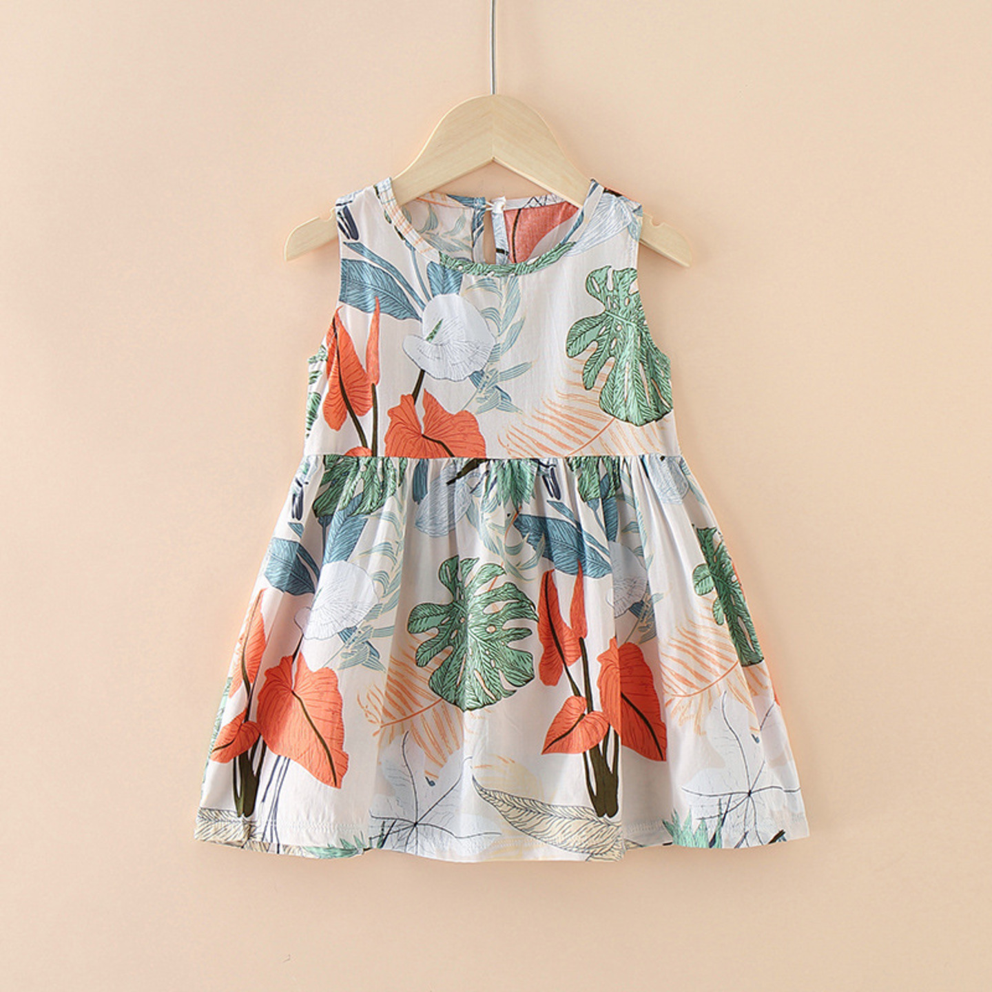 Baby Girls Floral Sleeveless Dress