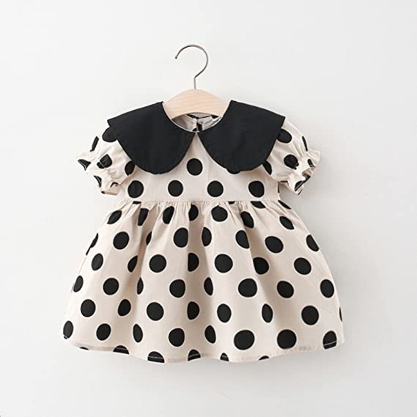 KidsNation Baby Girl Polka Dot Casual Ruffle Dresses