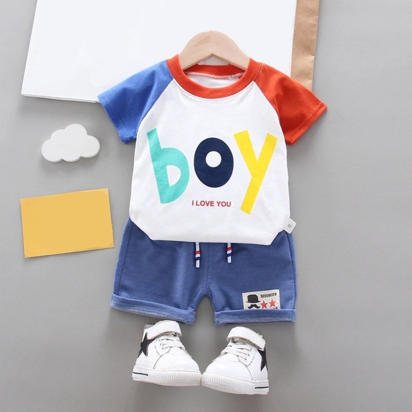 KidsNation Smart Boys Printed T-shirt and Shorts Set