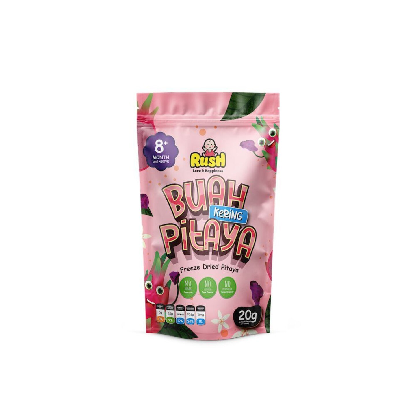 Rush Freeze Dried Fruit Pitaya