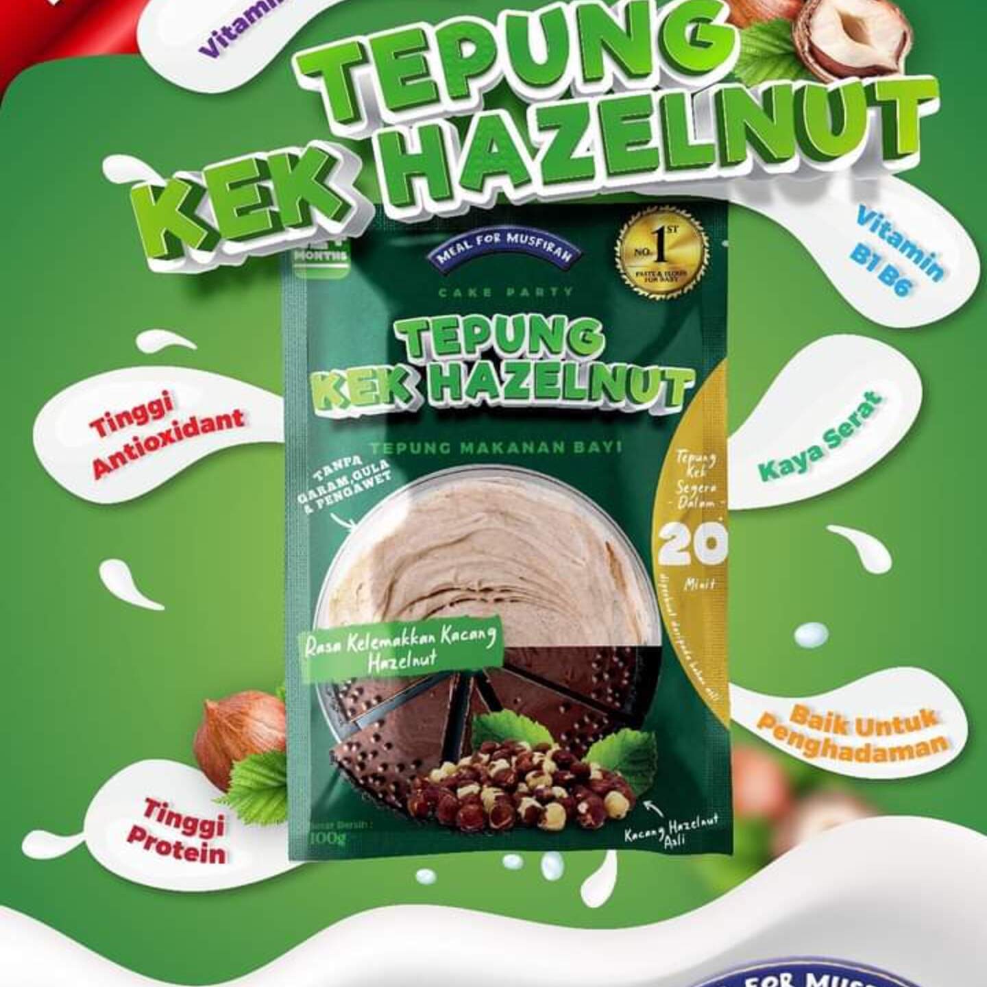 MFM Tepung Kek Hazelnut