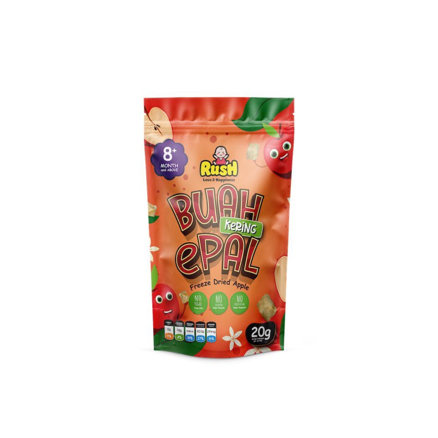Rush Freeze Dried Fruit Apple