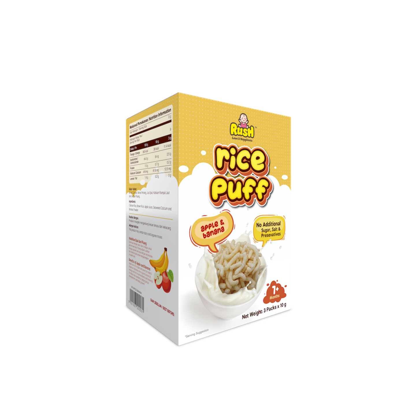 Rush Rice Puff Apple Banana