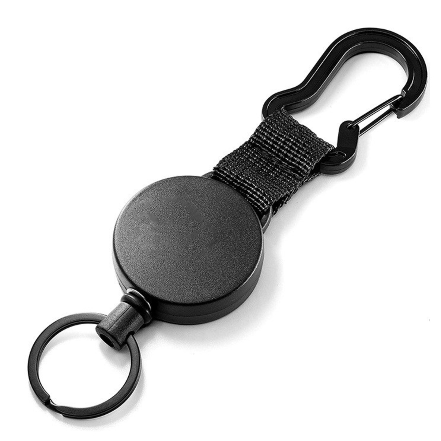 Heavy duty badge reel with carabiner