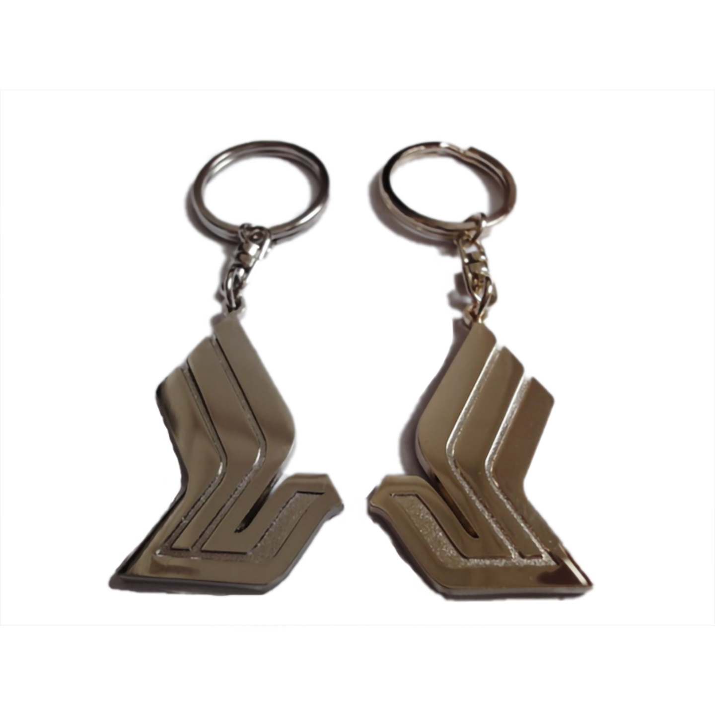 Zinc alloy die cut shape keychain