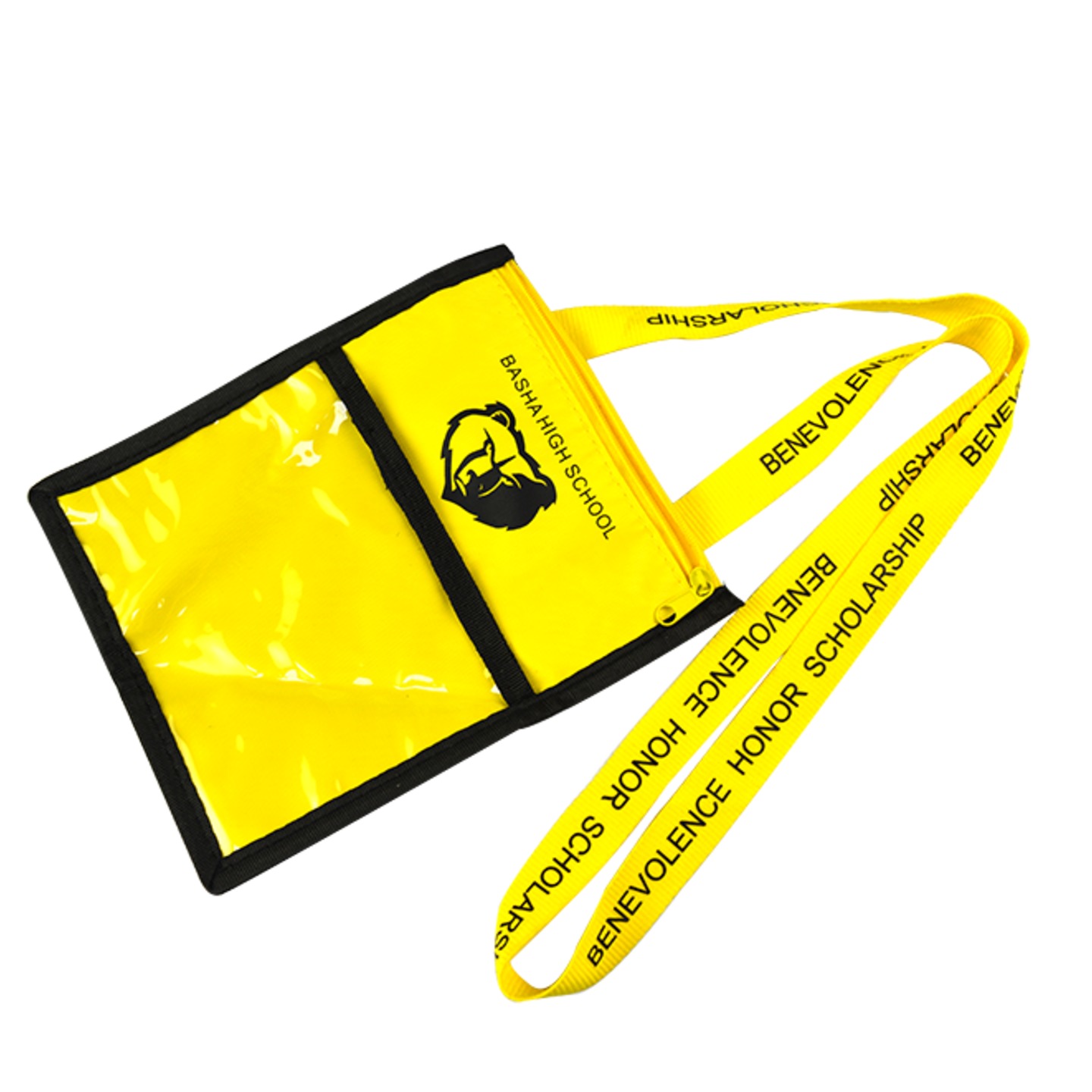 nylon card holder with lanyard 