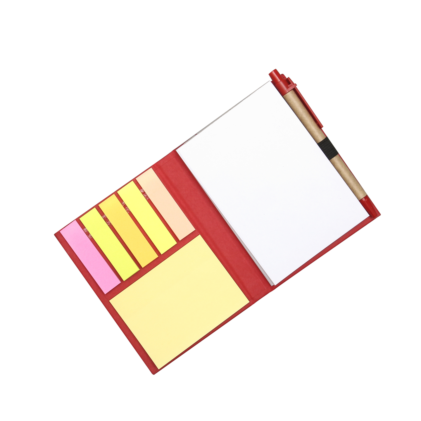 5879 Kraft paper notebook with post-it-pad and pen