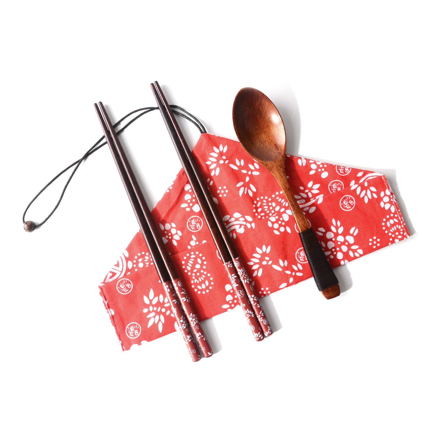 Eco-friendly 2in1 bamboo cutlery set