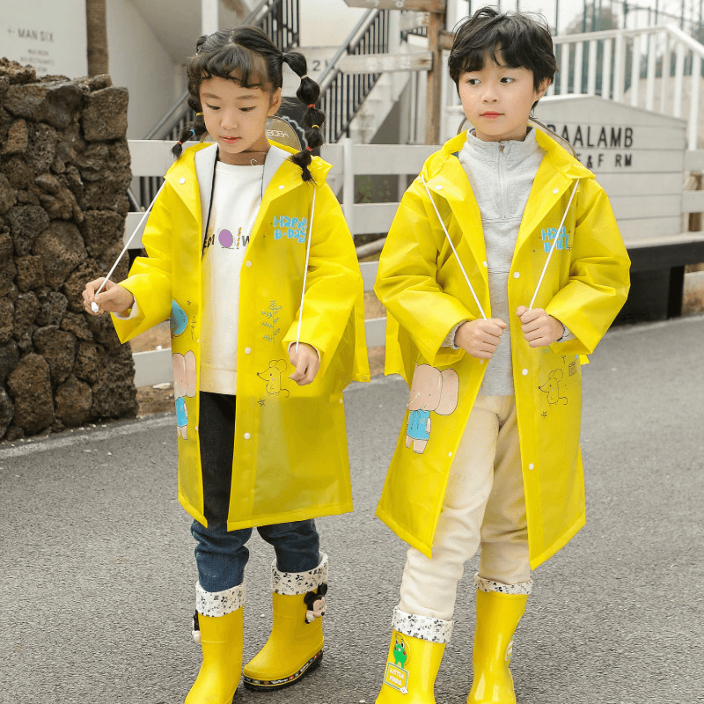 PK020111 kid raincoat 