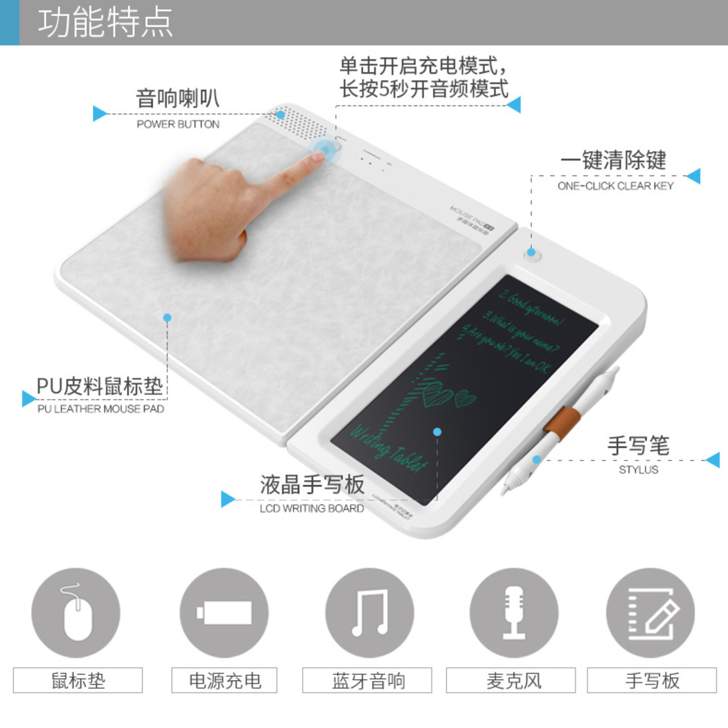 PITX-09 5in1 Multiple function mousepad  ready stk
