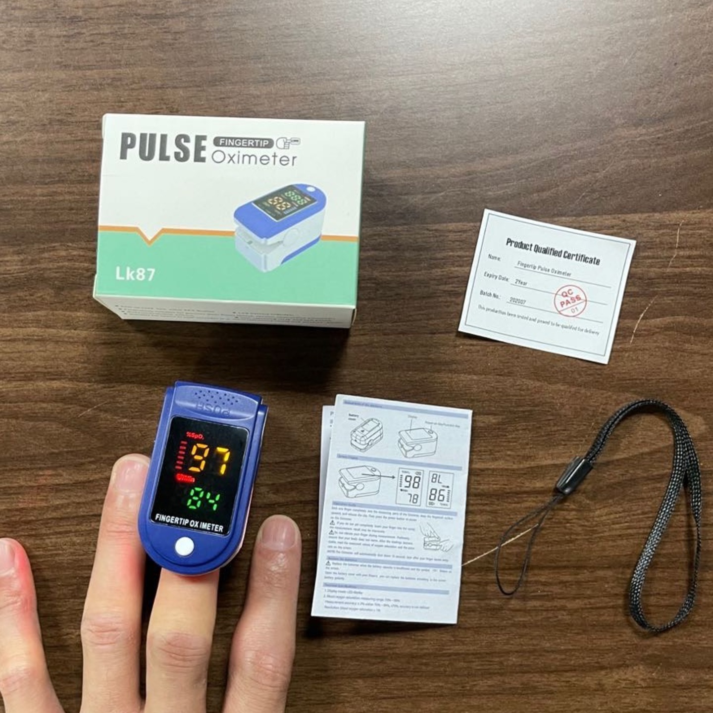 PK210816 Finger pulse oximeter