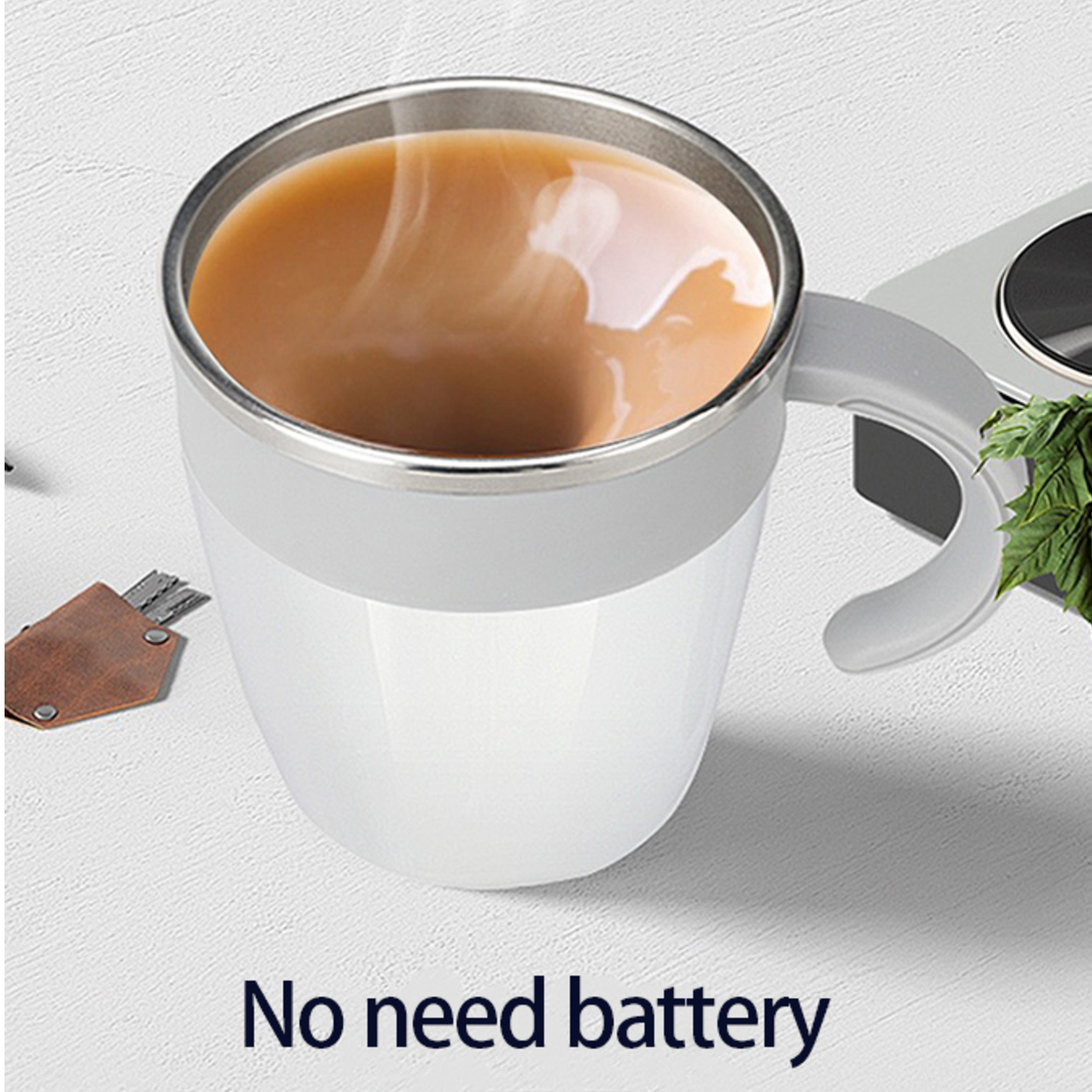No Need Batteries Self Stirring Mug Cup 320ml