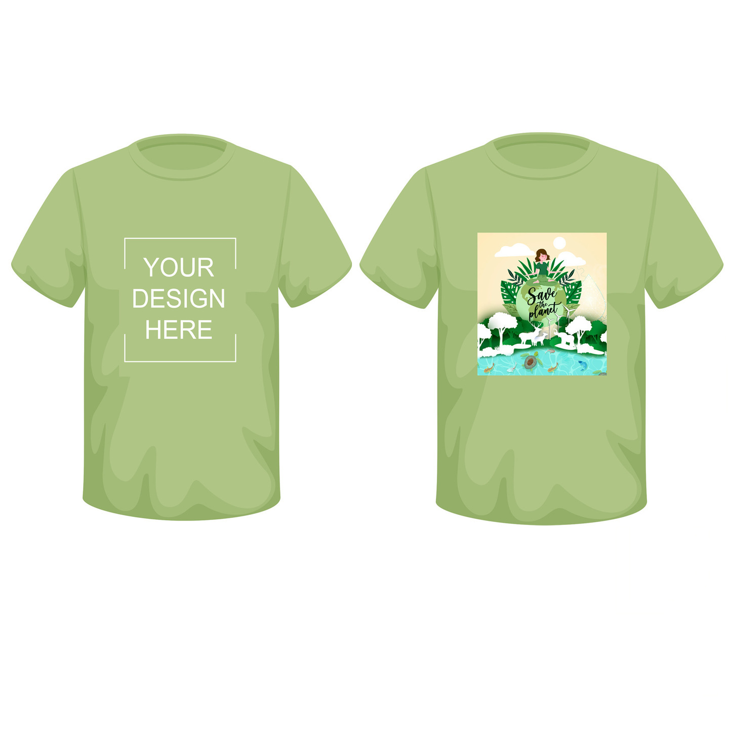 SAVE THE PLANET art t-shirt