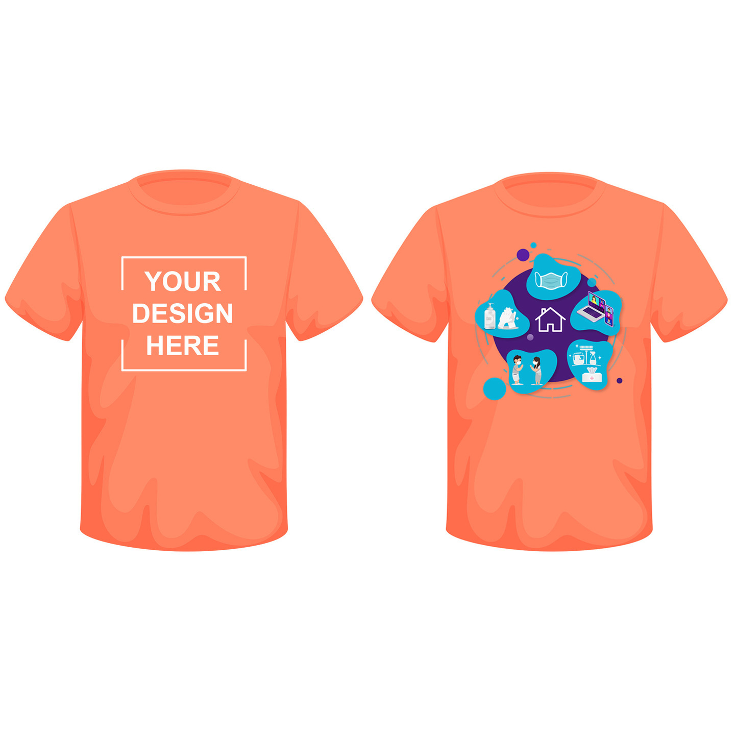 Pandemic unique new normal art T-shirt