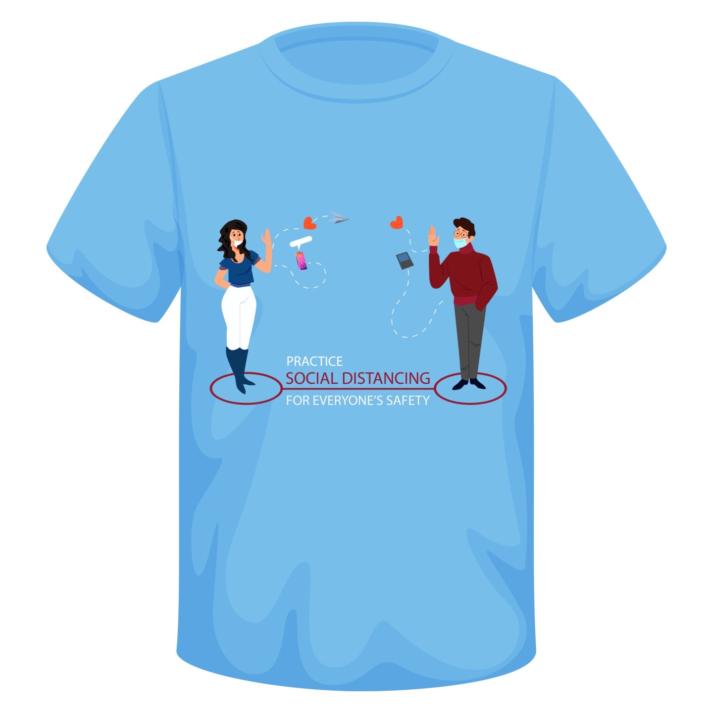 Pandemic unique T-shirt art