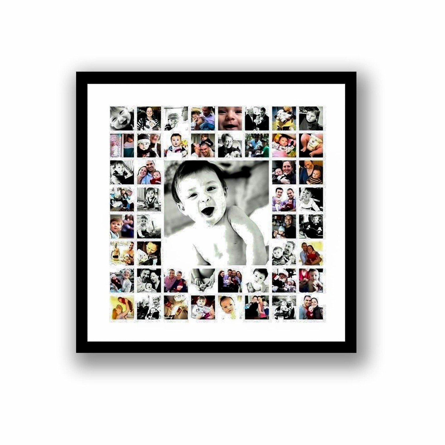 Customized square collage of 49 pictures